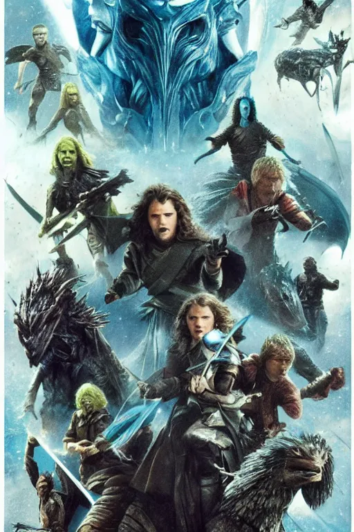 Image similar to epic battle, lotr, sandstorm, space, tom cruise, Action movie, game of thrones, dragon, lord of the rings, the hobbit, Prometheus (2012), guardians of the galaxy, stranger things, by drew struzan
