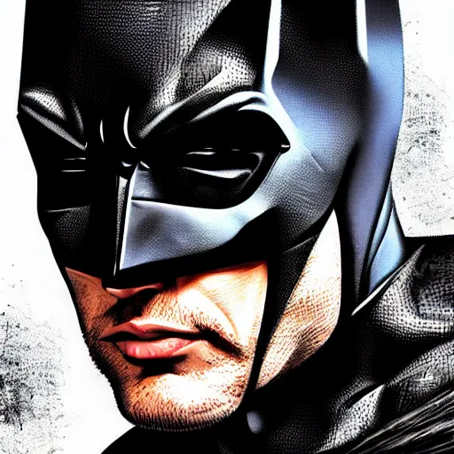 Image similar to jansen ackles as batman, hyper detailed masterpiece, digital art painting, hyper realism aesthetic