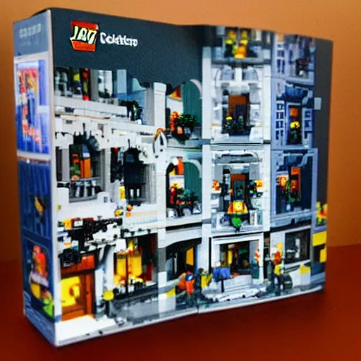 Image similar to Escher optical illusion as a lego set, soft lighting