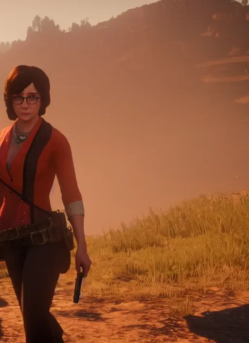 Image similar to film still of velma in red dead redemption 2 ( 2 0 1 8 video game )