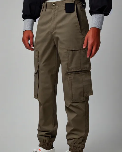 Image similar to cargo pants made of pockets