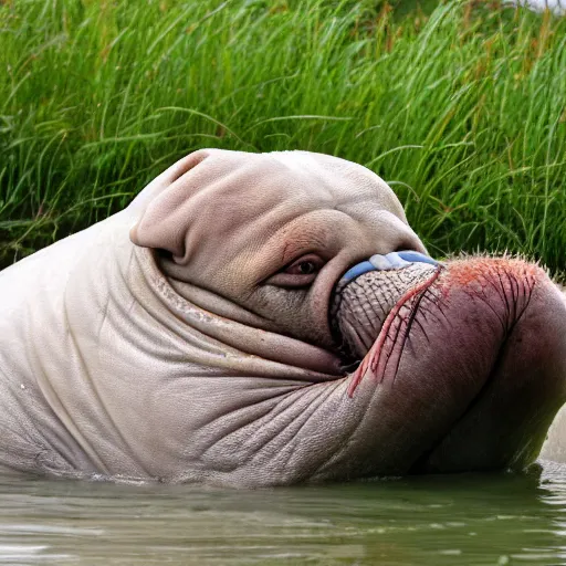 Image similar to freya the walrus enjoying heaven