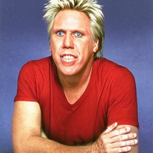 Image similar to Gary Busey as a woman