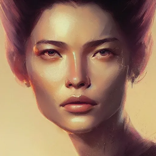 Image similar to portrait of a woman by greg rutkowski, naomi nagata from the expanse book series, very tall and slender, highly detailed portrait, scifi, digital painting, artstation, concept art, smooth, sharp foccus ilustration, artstation hq