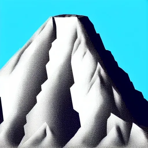 Image similar to Mountain that is in the shape of Kanye West's head