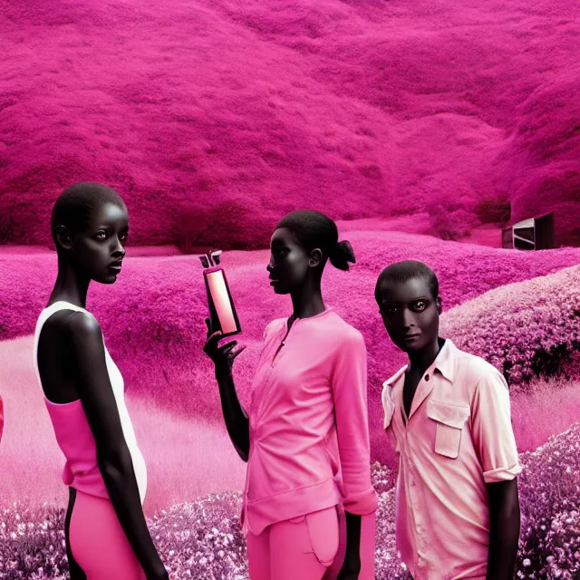 Image similar to fragrance advertising campaign by richard mosse