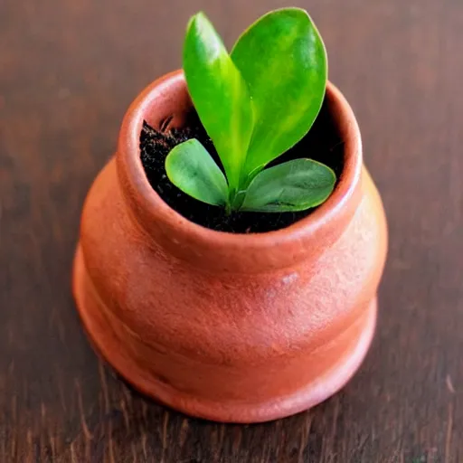 Prompt: cute plant in a pot sticker
