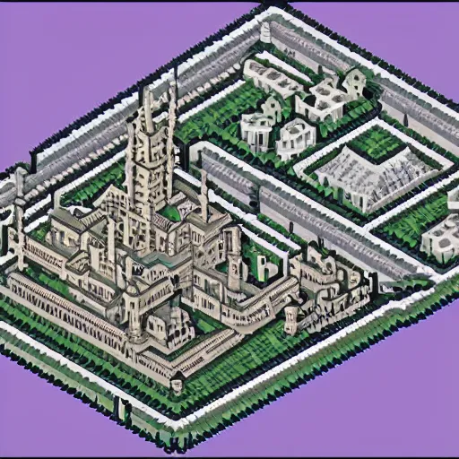 Prompt: 8-bit pixel art of the city Minas Tirith.