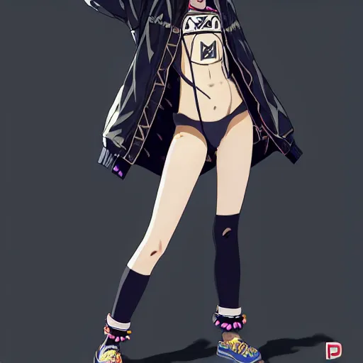 Prompt: a beautiful boyish cassandra cain alluring gravure model, wearing oversized mayan bomber jacket and leotard with overalls, bulky poofy aztec native style bomber jacket with mayan patterns, gapmoe yandere grimdark, trending on pixiv fanbox, painted by greg rutkowski makoto shinkai takashi takeuchi studio ghibli, akihiko yoshida