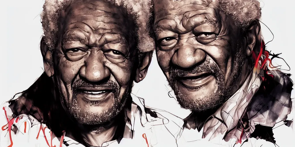 fred sanford is redd foxx by yoji shinkawa, katayama | Stable Diffusion ...