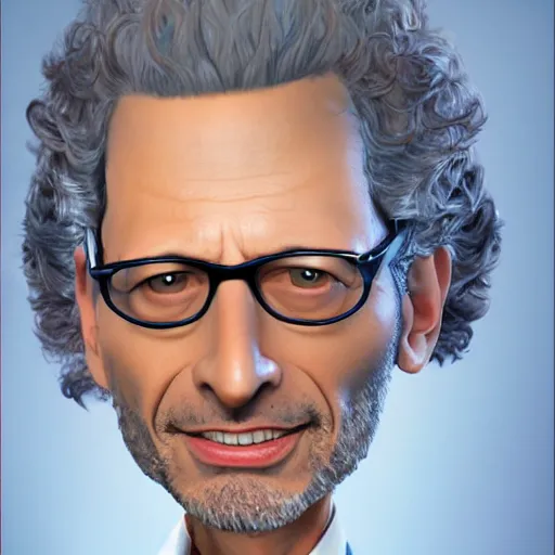 Prompt: jeff goldblum as rick from rick and morty, photography, realistic, artstation, high quality, ultra-detailed