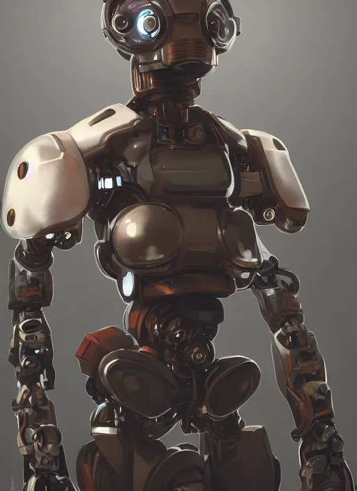 Prompt: steampuk robot portrait, trending in artstation, cinematic lighting, studio quality, smooth render, unreal engine 5 rendered, octane rendered, art style by klimt and nixeu and ian sprigger and wlop and krenz cushart.