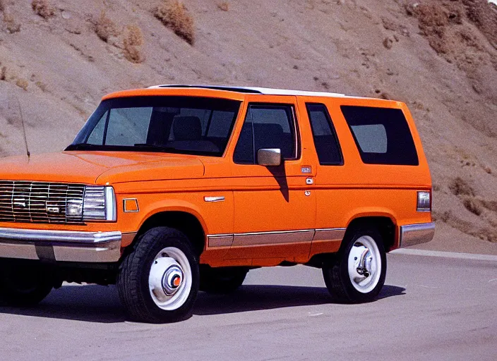 Image similar to orange juice driving a 1 9 9 4 white ford bronco news footage