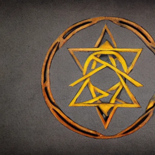 Prompt: abstract symbol of the alchemical great work