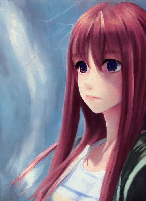 Image similar to malise kurisu, ilya, oil painting, cute, hdr, 4 k