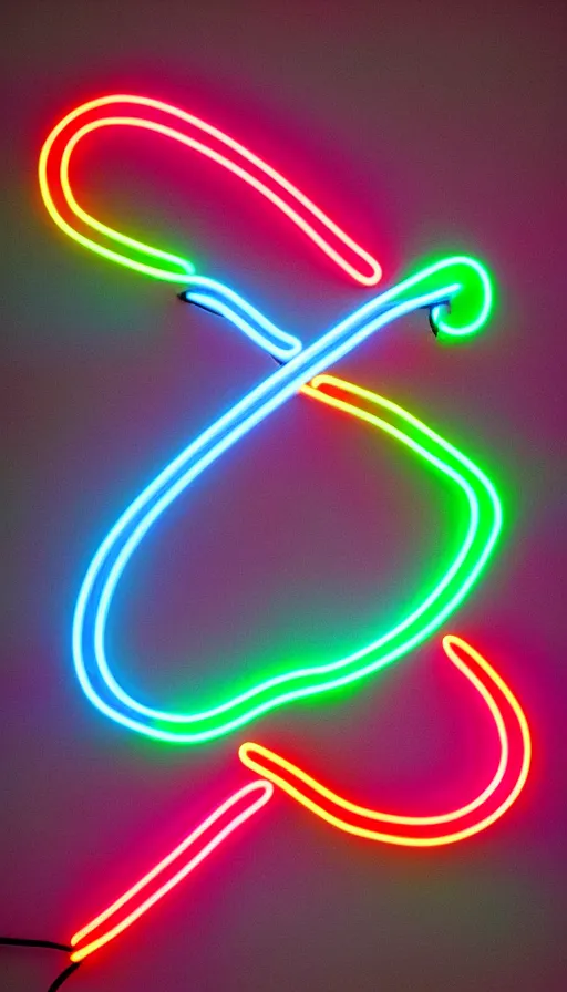 Image similar to a neon infinity sign