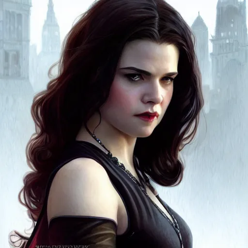 Prompt: beautiful Rosemarie Hathaway from Vampire Academy movie as GTA character, vampires fantasy, closeup, D&D, intricate, elegant, highly detailed, digital painting, artstation, concept art, matte, sharp focus, illustration, art by Artgerm and Greg Rutkowski and Alphonse Mucha