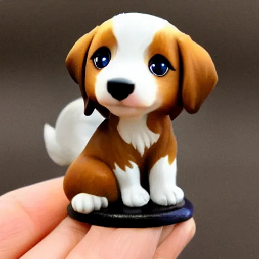 Image similar to chibi australian shepherd anime figurine