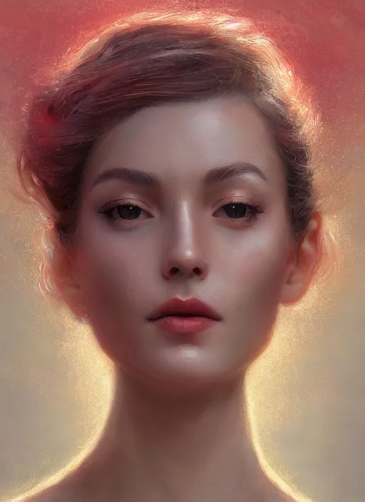 Image similar to stunningly beautiful face, prima ballerina in rose garden, symmetrical face, golden hour, smooth, focus, highly detailed, hyper realistic, dramatic lighting, elegant, intricate, concept art, art by wlop, mars ravelo, greg rutowski, artstation