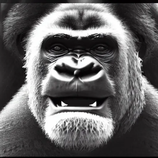 Image similar to harambe is president and sitting in the oval office