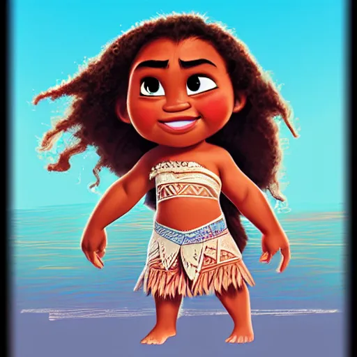 Vaianamoana Sticker  Baby Moana Drawing Easy HD Png Download   612x8883168170  PngFind