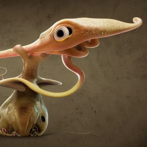 Image similar to hyperrealistic dslr film still of early cuyler squidbillies anthropomorphic squid, stunning 8 k octane comprehensive 3 d render, inspired by istvan sandorfi & greg rutkowski & unreal engine, perfect symmetry, dim volumetric cinematic lighting, extremely hyper - detailed, extremely lifelike attributes & lifelike texture, intricate, masterpiece, artstation, stunning