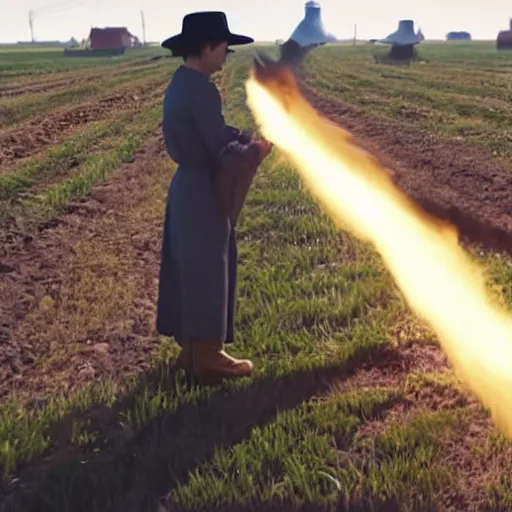 Prompt: amish farming on a space station in the expanse universe, firefly universe.