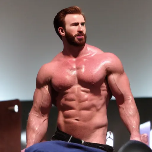 an absolutely ripped chad Viking with huge abs