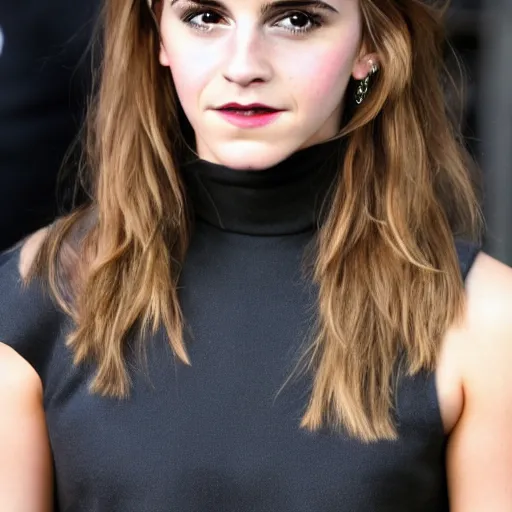 Image similar to portrait photograph of a furry emma watson