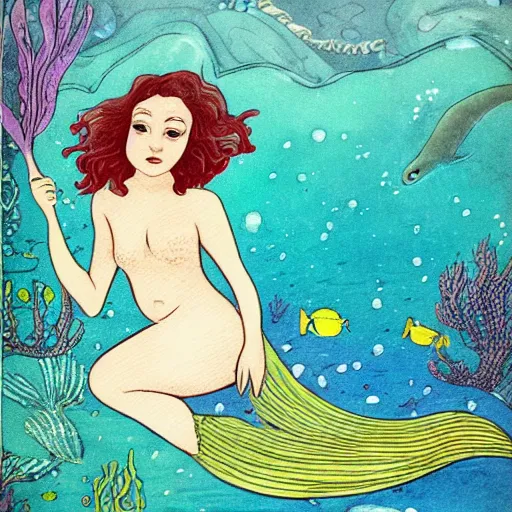 Image similar to a mermaid