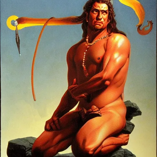 Prompt: Shiva, style of Bekinski, Ridley Scott, Thomas Blackshear