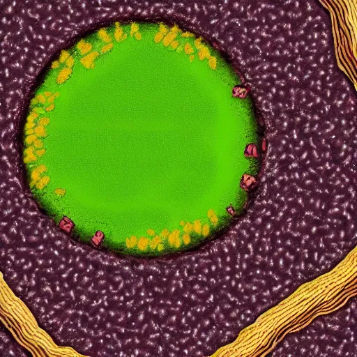 Image similar to highly - detailed, high - res, close up of plant cell