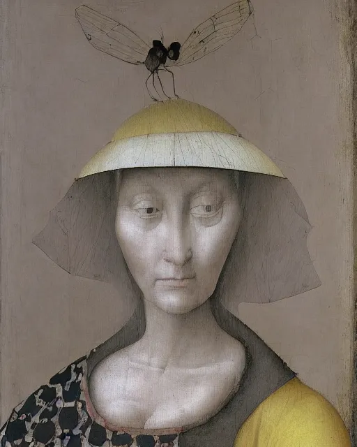 Image similar to Lady with an Ermine by Leonardo painting by Hieronymus Bosch