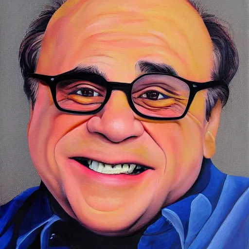 Prompt: Danny Devito painting by James-Jean-etherealianno