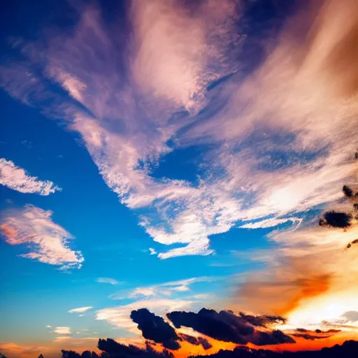 Image similar to photo of sunset clouds look like shape of virgin mary face