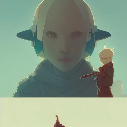 Image similar to by moebius and atey ghailan. poor main's story