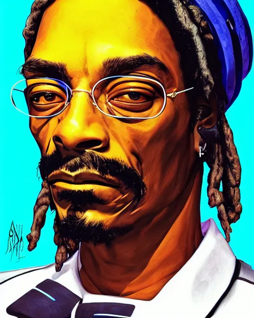 a cyberpunk portrait of a snoop dogg by jean - michel | Stable ...