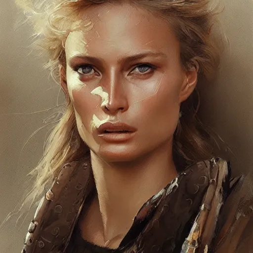 Prompt: portrait of edita vilkeviciute, detailed face, greg rutkowski, intricate, elegant, highly detailed,