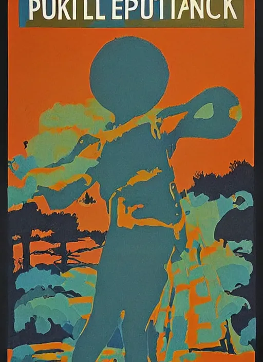 Image similar to 1 9 7 0 s british public information poster, folk horror, scarfolk, modernist design