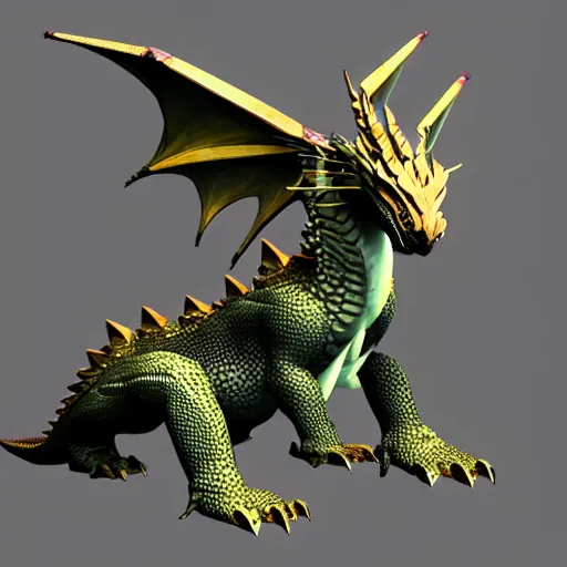 Prompt: a majestic dragon, hd, high quality low poly art