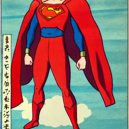 Prompt: japanese superman