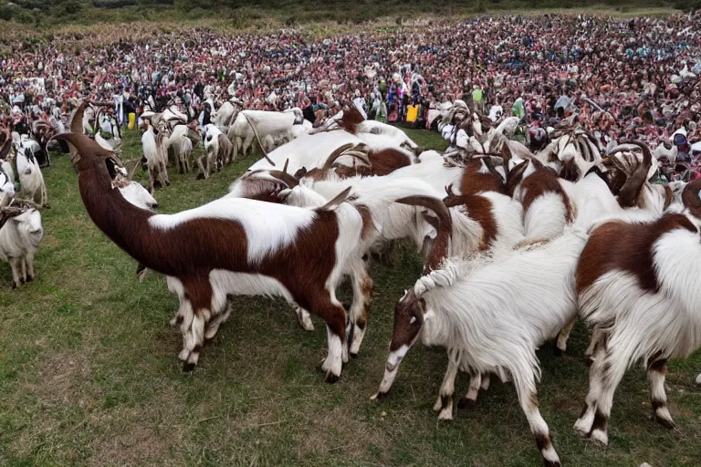 Image similar to The 200ft long goat, Guinness Book of World Records holder, photograph