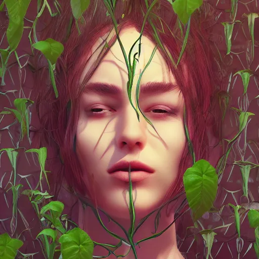 Prompt: human heads growing from plants, 4k, artstation