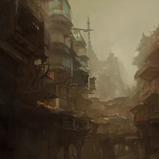 Prompt: Concept art, Macau, 8k, james gurney, greg rutkowski, john howe, artstation