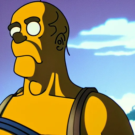 Prompt: Thanos Homer Simpson s, cinematic, 4K