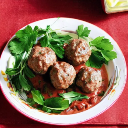 Prompt: Swedish meatballs