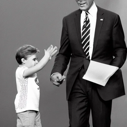 Prompt: toddler joe biden