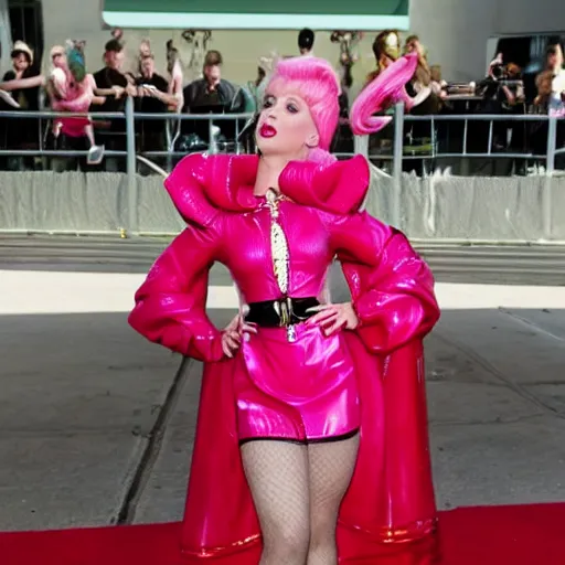 Prompt: Scarlett Johansson as Angelyne