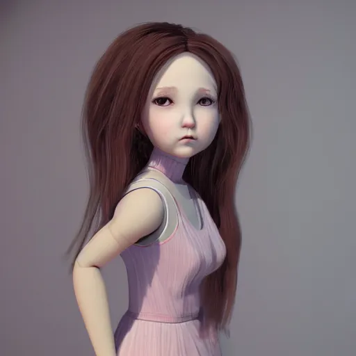 Image similar to female doll figurines, teenagers, full body, realistic portrait, anime style, disney, octane render 8 k, unreal engine, hd