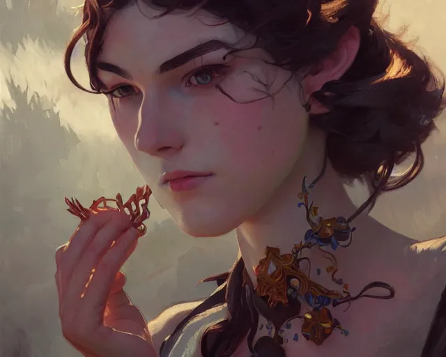 Image similar to photography of henri matisse, deep focus, d & d, fantasy, intricate, elegant, highly detailed, digital painting, artstation, concept art, matte, sharp focus, illustration, hearthstone, art by artgerm and greg rutkowski and alphonse mucha